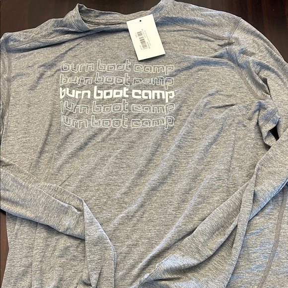 Gray unisex burn boot camp long sleeve shirt - Picture 1 of 3